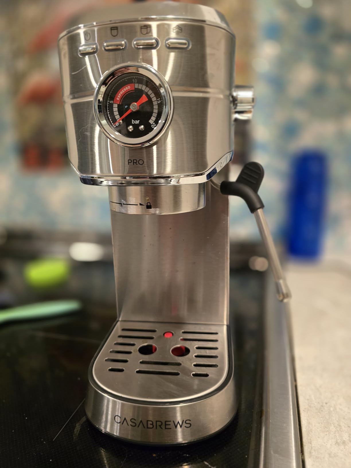 CASABREWS CM5418 Espresso Machine 20 Bar, Compact Espresso Maker with Steam Milk Frother, Stainless Steel Coffee Machine with 34oz Removable Water Tank for Cappuccino, Gift for Women or Men, Silver - Customer Photo 5