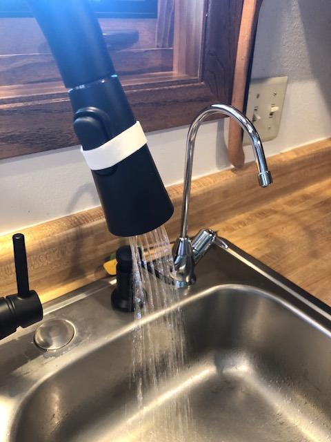 Moen Sleek Brushed Gold Motionsense Wave Sensor Touchless Kitchen Faucet, One-Handle Modern Kitchen Sink Faucet with Pulldown Sprayer Featuring Power Clean, 7864EWBG - Customer Photo 4