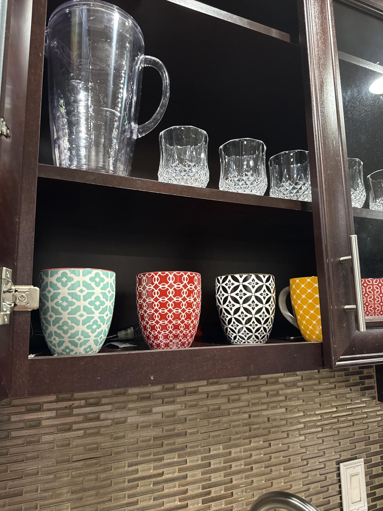 DOWAN Coffee Mugs Set of 6, 16 oz Large Porcelain Mug, Ceramic Tea Cups with Handle for Men Women, Mug Gift Set, Housewarming Wedding Gift - Customer Photo 1