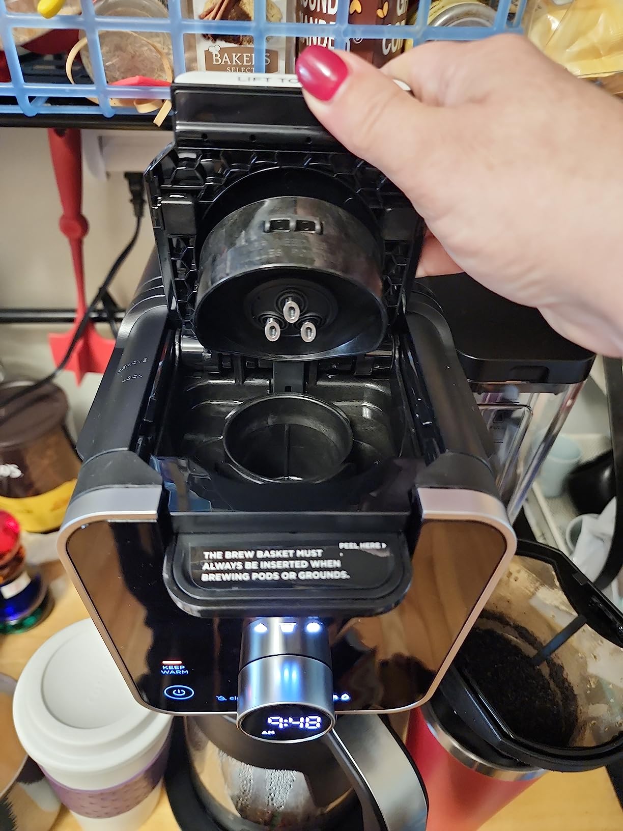 Ninja Hot and Iced Coffee Maker, Single Serve Coffee Maker and Drip Coffee Machine, DualBrew Pro Specialty 12-Cup with K-Cup Combo, Includes Permanent Filter, CFP307 Customer Review Ninja Hot and Iced Coffee Maker, Single Serve Coffee Maker and Drip Coffee Machine, DualBrew Pro Specialty 12-Cup with K-Cup Combo, Includes Permanent Filter, CFP307 - Customer Photo 1