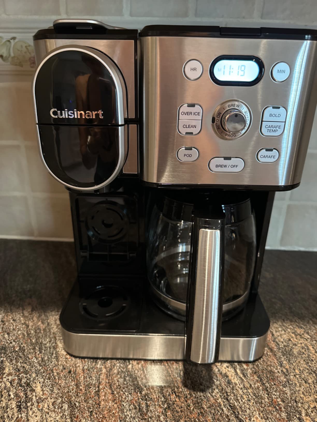 Cuisinart 12-Cup Coffee Maker, Single-Serve Brewer Glass Carafe, Automatic Hot & Iced Coffee Machine, Brew Strength Control and Pause, SS-16, Stainless Steel customer photo 1