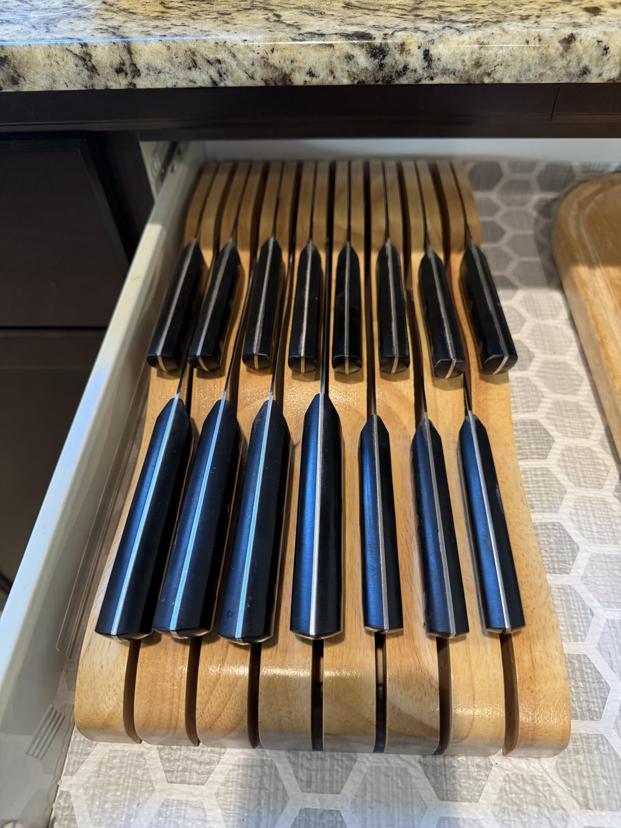 HENCKELS Dynamic 14-pc Self-Sharpening Knife Block Set, Brown - Customer Photo 2