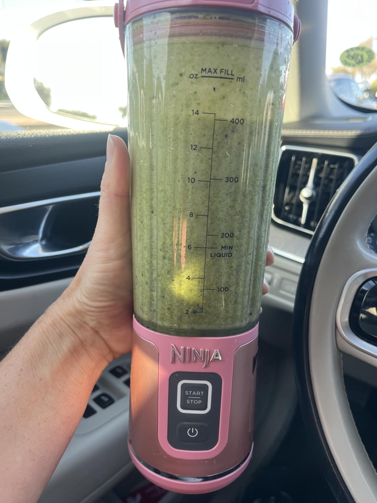 Ninja BC151NV Blast Portable Blender, Cordless, 18oz. Vessel, Personal Blender-for Shakes & Smoothies, BPA Free, Leakproof-Lid & Sip Spout, USB-C Rechargeable, Dishwasher Safe Parts, Denim Blue - Customer Photo 1