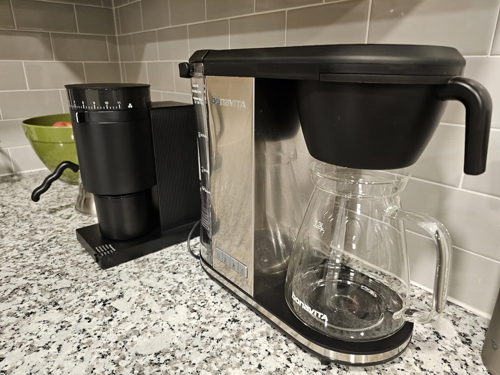 Bonavita Enthusiast 8 Cup Drip Coffee Brewer, Pour Over, SCA Certified Coffee Machine with Thermal Carafe, Stainless Steel Panel, Removable Reservoir - Customer Photo 1