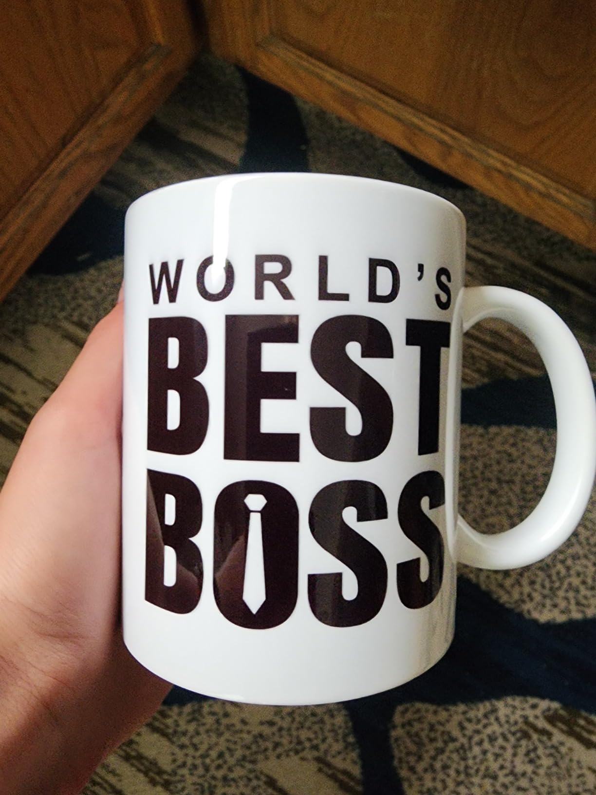World's Best Boss Mug - Boss Day Gift - Manager Coworker Gift Idea - White 11oz Ceramic Coffee Mug - Customer Photo 1