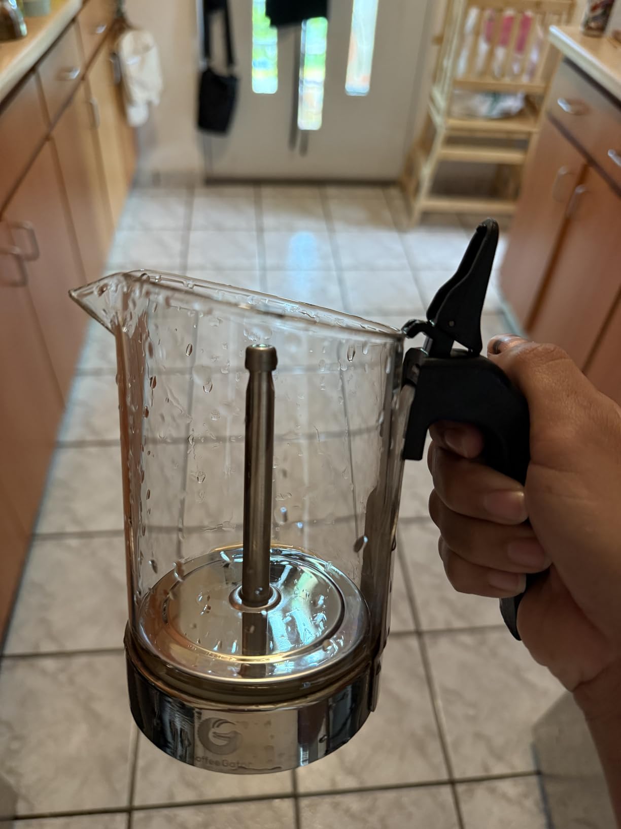 Coffee Gator 9 Cup Moka Pot, 15oz Stovetop Espresso Maker for Italian Coffee, Transparent Glass & Stainless Steel Design, Silver, 450ml - Customer Photo 3