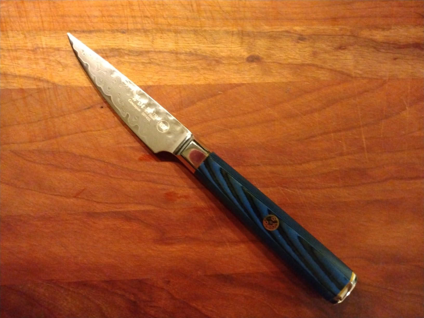 Cangshan KITA Series 3.5-Inch Paring Knife with Sheath, High Carbon X-7 Damascus Steel, 501455 - Customer Photo 1