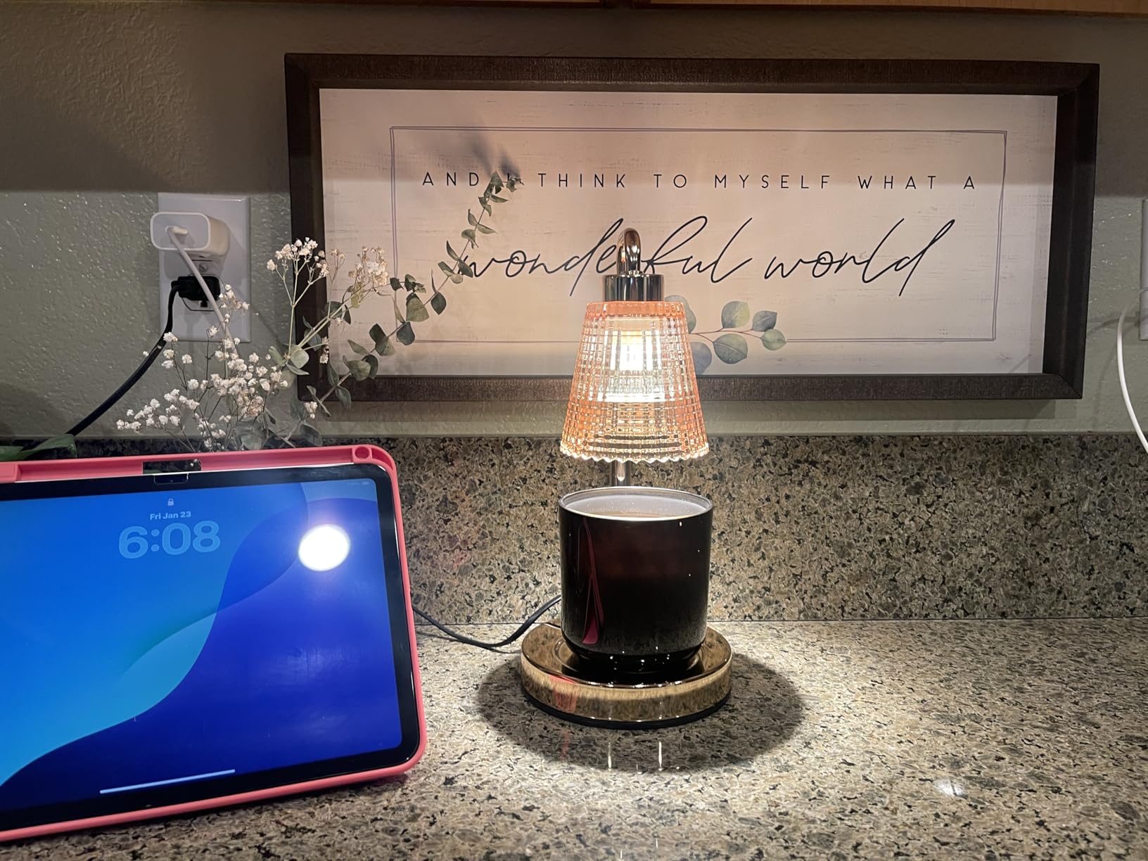 Candle Warmer Lamp with Timer Dimmable, Birthday Gifts for Women Mom, House Warming Gifts New Home Decor, Wax Melt Warmer for Jar Candles with 2 Bulbs Customer Review Candle Warmer Lamp with Timer Dimmable, Birthday Gifts for Women Mom, House Warming Gifts New Home Decor, Wax Melt Warmer for Jar Candles with 2 Bulbs - Customer Photo 1
