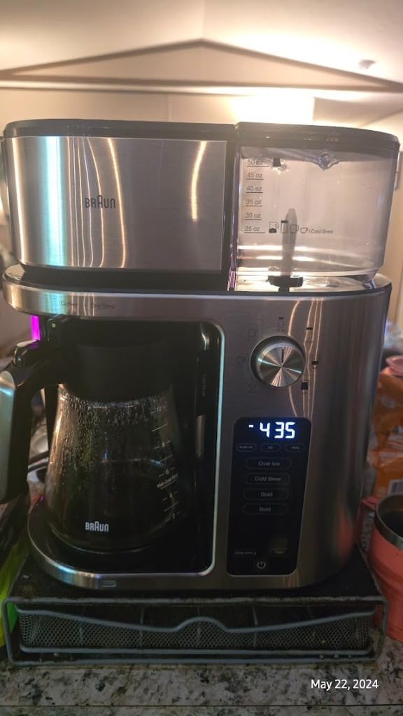 Braun MultiServe Plus 10-Cup Drip Coffee Maker - Hot & Cold Multi-Serve Brewer with Timer and Auto Start, Hot Water Dispenser, Over Ice Function, Stainless Steel & Pod-Free Design, KF9370SI - Customer Photo 1