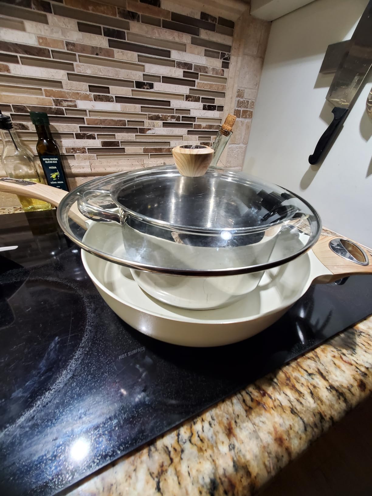 SENSARTE Nonstick Ceramic Frying Pan with Lid 8/9.5/10/11/12.5 Inch Omelet Pan Skillet, Free of Intentionally Added PFAS/PTFE Non-toxic Chef's Pan Induction Compatible Pan, Heat Resistant Handle Customer Review SENSARTE Nonstick Ceramic Frying Pan with Lid 8/9.5/10/11/12.5 Inch Omelet Pan Skillet, Free of Intentionally Added PFAS/PTFE Non-toxic Chef's Pan Induction Compatible Pan, Heat Resistant Handle - Customer Photo 1