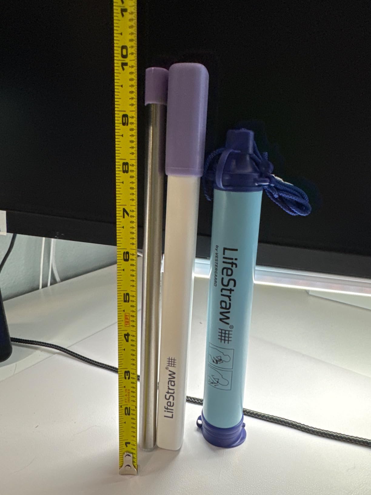 LifeStraw Sip - Reusable Stainless Steel Water Filter Drinking Straw Customer Review LifeStraw Sip - Reusable Stainless Steel Water Filter Drinking Straw - Customer Photo 1
