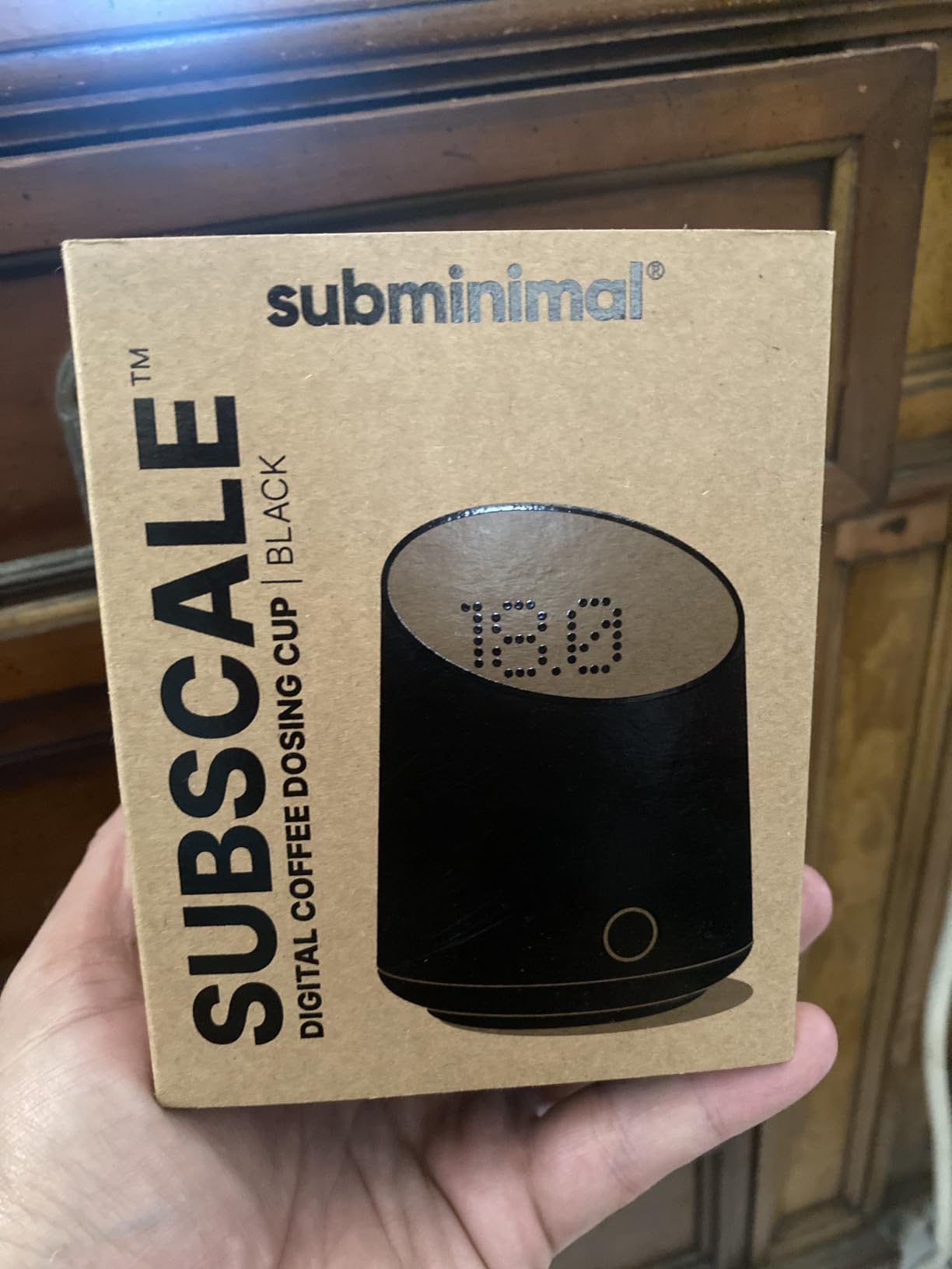 Subminimal Subscale Digital Dosing Cup with LED Display - Sleek & Precise Scale - Dosing & Brewing Accessories, Measures Coffee Grounds for Espresso - Black - Customer Photo 1