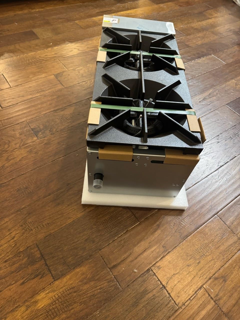 VEVOR Commercial Gas Stove with 2 Burners, Propane and Natural Gas Countertop Cooking Stove Range, Stainless Steel Gas Hot Plate, Commercial Cooking Equipment for Restaurant, 56,000 BTU - Customer Photo 3