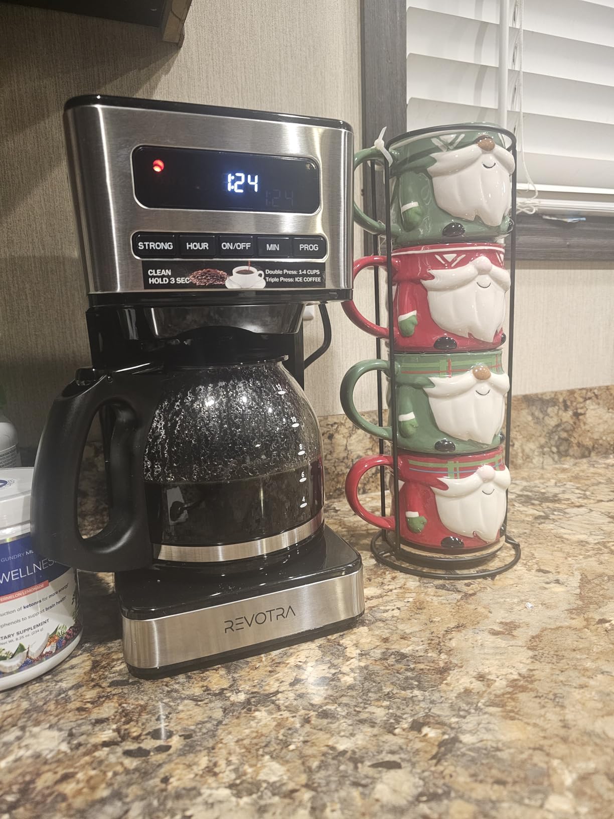 12-Cup Programmable Coffee Maker, Regular & Strong Brew Drip Coffee Machine, 1-4 Cup and Ice Coffee Setting, 24H Timer, Auto Shut-Off, Keep Warm, Pause & Serve Customer Review 12-Cup Programmable Coffee Maker, Regular & Strong Brew Drip Coffee Machine, 1-4 Cup and Ice Coffee Setting, 24H Timer, Auto Shut-Off, Keep Warm, Pause & Serve - Customer Photo 2