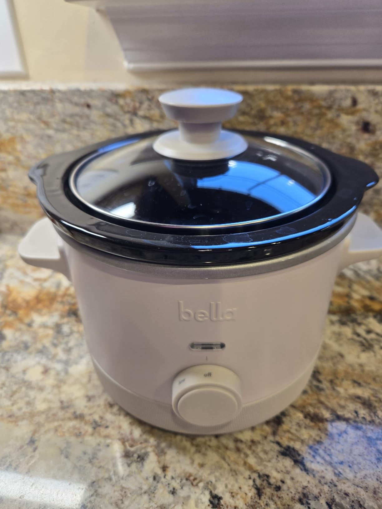 bella 1.5 Qt Slow Cooker with 3 Heat Manual Control, Ceramic Nonstick Coating, Dishwasher Safe Stoneware Pot and Tempered Glass Lid, Tangle Free Cord Wrap & Cool Touch Handles, Seaglass - Customer Photo 2