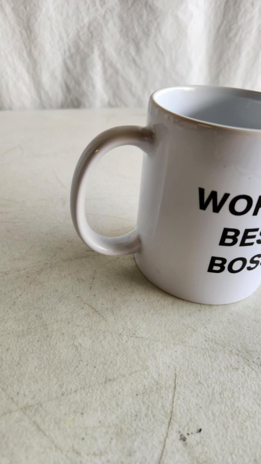 World's Best Boss Mug, The Office Coffee Mug 11 oz Ceramic Mug Funny Unique Idea Cup Gifts for Office Male Female Bosses Coworkers (11oz) - Customer Photo 4