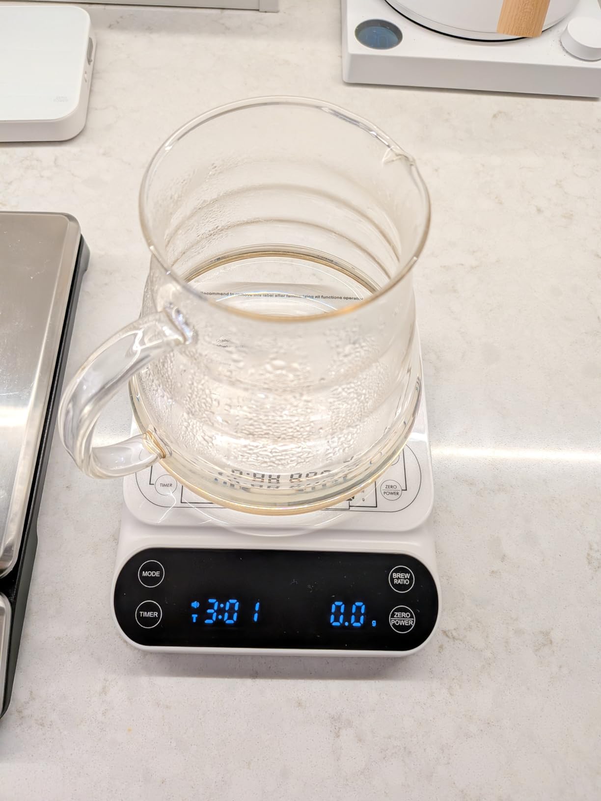 Maestri House S3 Coffee Scale with Timer, 3kg/0.1g Rechargeable Digital Scale, 3 Brew Modes, Adjustable Ratios & Flow Rate Display, Barista-Grade for Pour-Over, Espresso, French Press - Black Customer Review Maestri House S3 Coffee Scale with Timer, 3kg/0.1g Rechargeable Digital Scale, 3 Brew Modes, Adjustable Ratios & Flow Rate Display, Barista-Grade for Pour-Over, Espresso, French Press - Black - Customer Photo 1