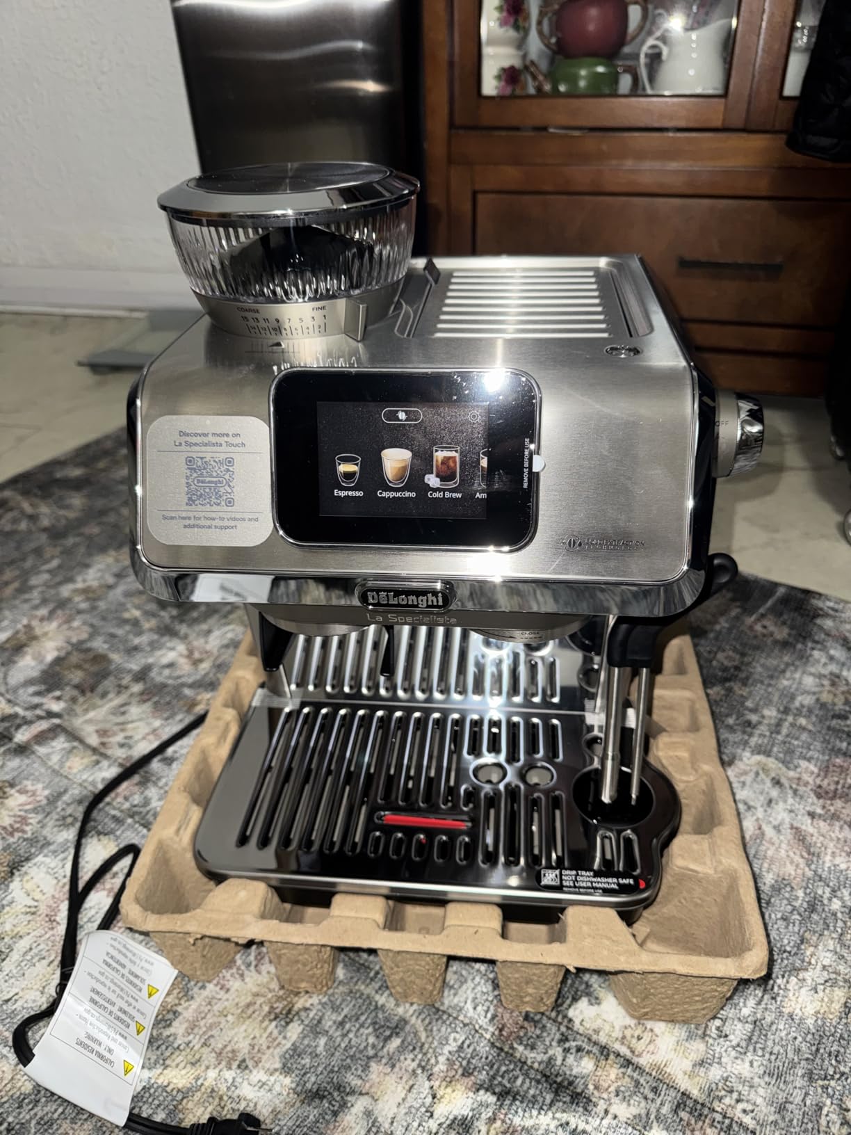 De'Longhi La Specialista Touch Espresso Machine with Grinder & Milk Frother - Cold Brew & Iced Coffee Maker, Burr Grinder, 10 Drink Presets customer photo 1