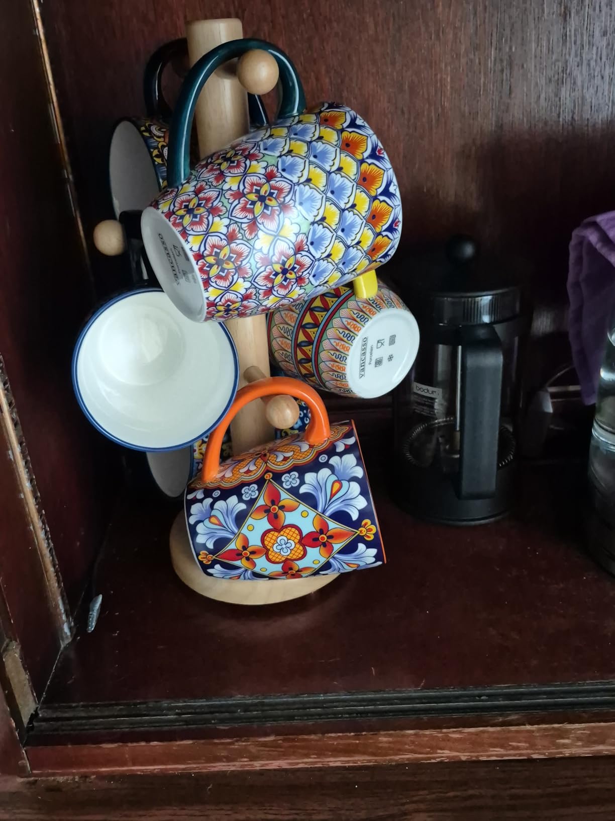 vancasso 16 oz Coffee Mugs Set of 6, Large Ceramic Mug with Handle, Boho Coffee Cups for Latte, Cappuccino & Hot Chocolate, Dishwasher & Microwave Safe Gift Set, Series SIMI - Customer Photo 1