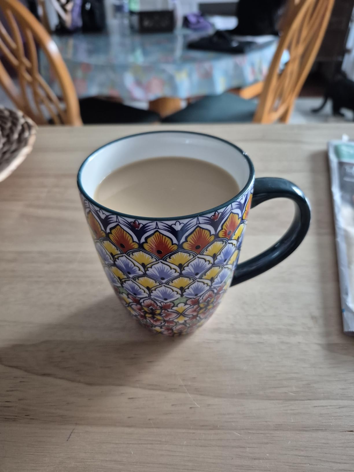vancasso 16 oz Coffee Mugs Set of 6, Large Ceramic Mug with Handle, Boho Coffee Cups for Latte, Cappuccino & Hot Chocolate, Dishwasher & Microwave Safe Gift Set, Series SIMI - Customer Photo 2