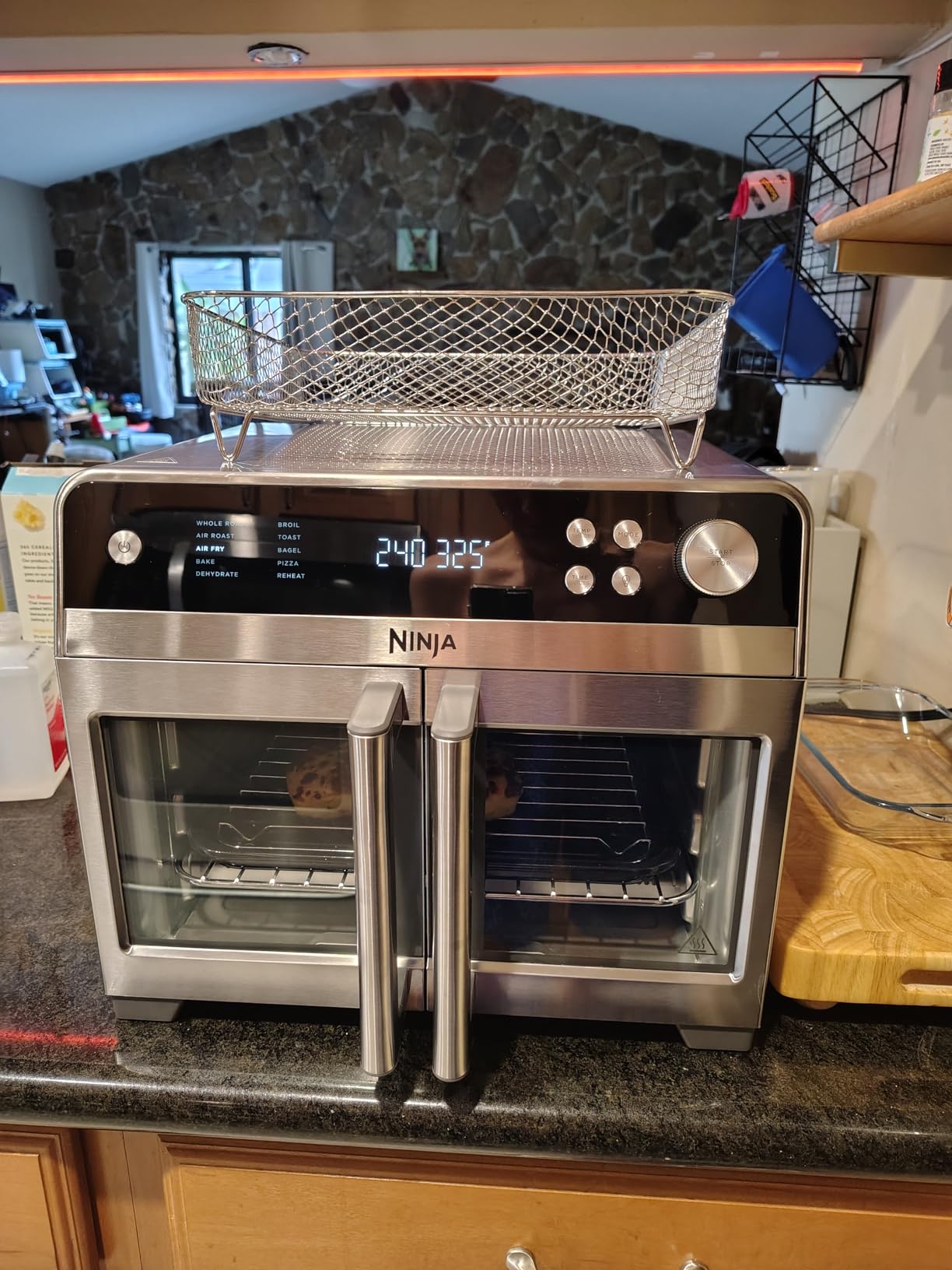 Ninja | French Door Premier | Air Fryer, Convection Oven, Toaster | 5-qt Air Fry Basket, Sheet Pan, Wire Rack, Broil Rack | PFAS-free Cooking Surface, Dishwasher-safe Accessories | FO101 (NEW) - Customer Photo 4
