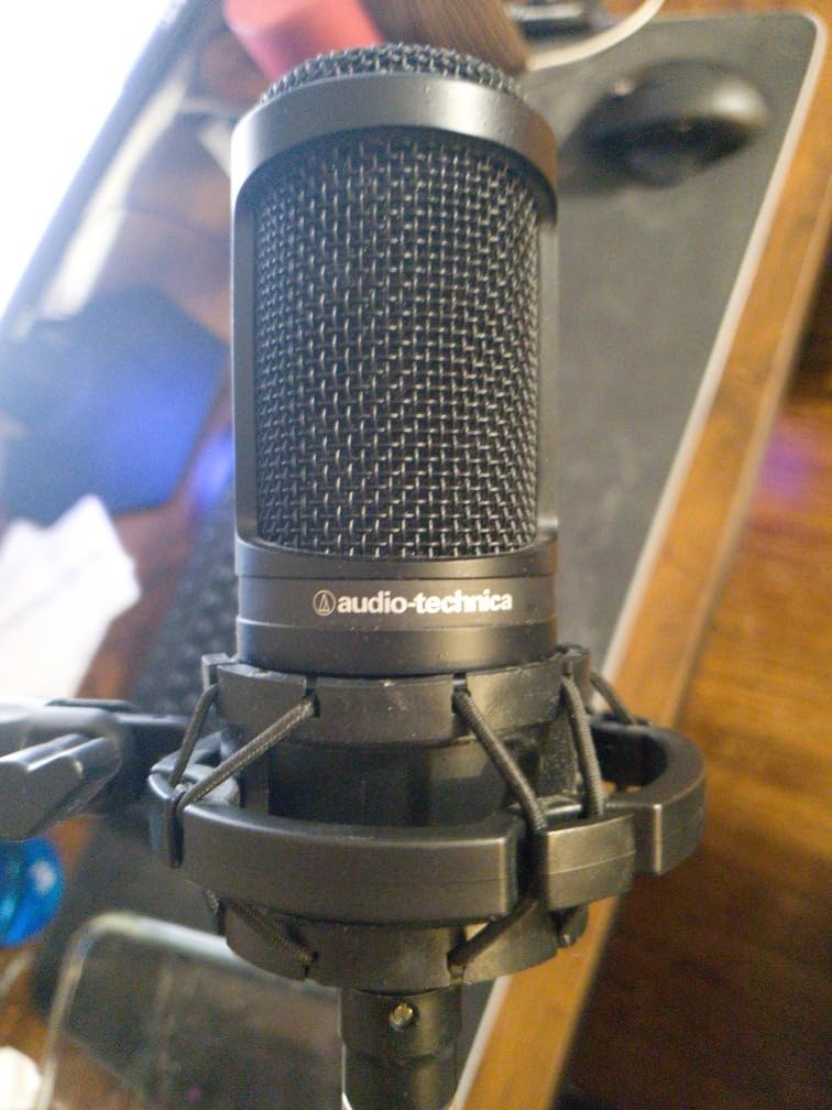 Audio-Technica AT2020 Cardioid Condenser Studio XLR Microphone, Ideal for Project/Home Studio Applications, Black customer photo 2