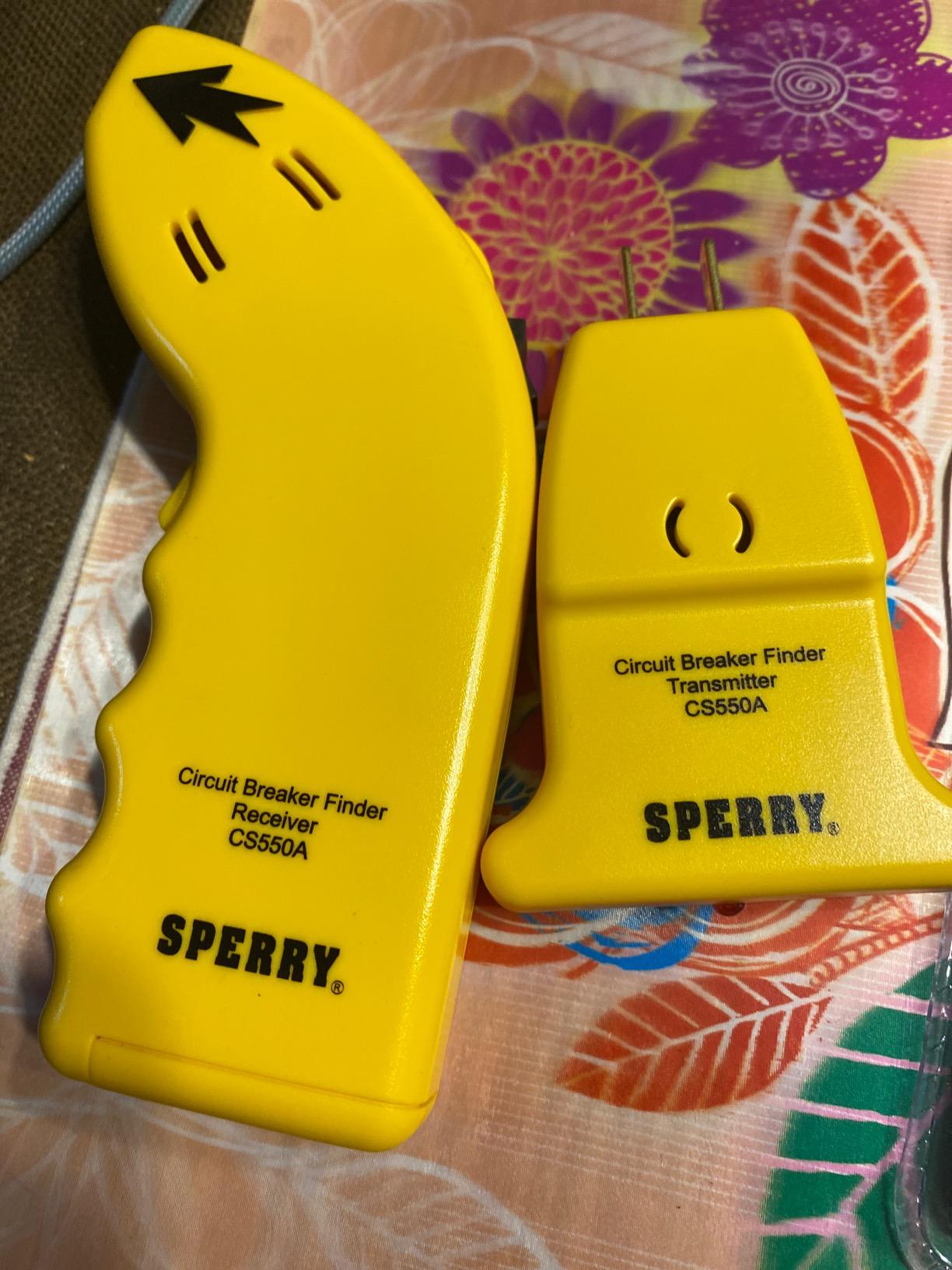 Sperry Instruments CS550A Circuit Breaker Finder, Quickly Locate AC Circuits/Fuses, Visual LED, Plug Style Transmitter/Auto-Sensing Receiver, 120V AC customer photo 2