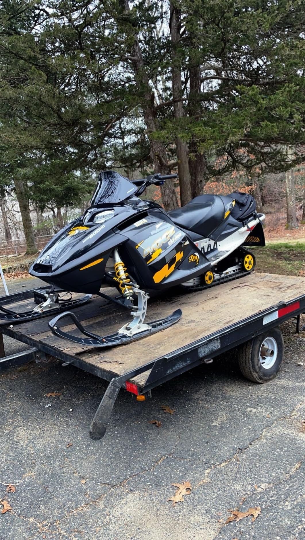 PowerMadd 13042 Cobra Windshield for Ski Doo Rev Fairing Mount - Tinted with black edge - Tall height=