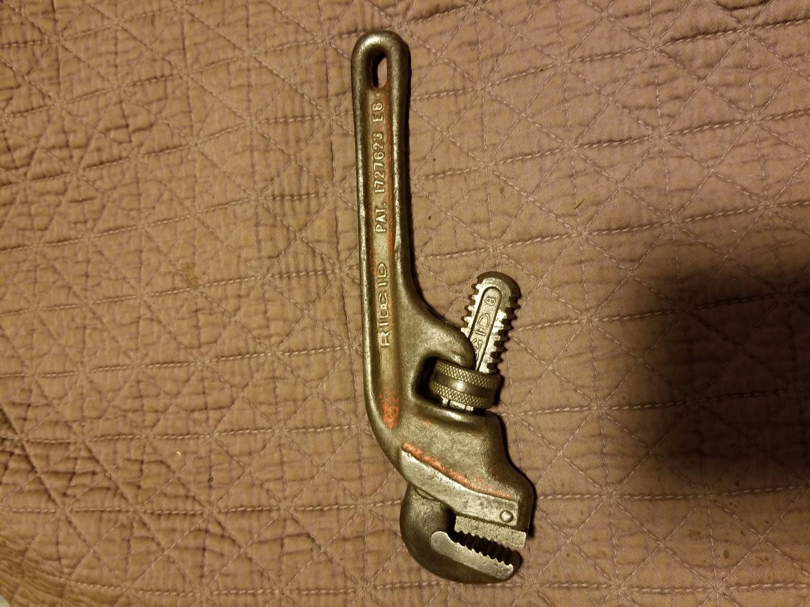 RIDGID 31055 8-Inch Heavy-Duty End Pipe Wrench customer photo 1