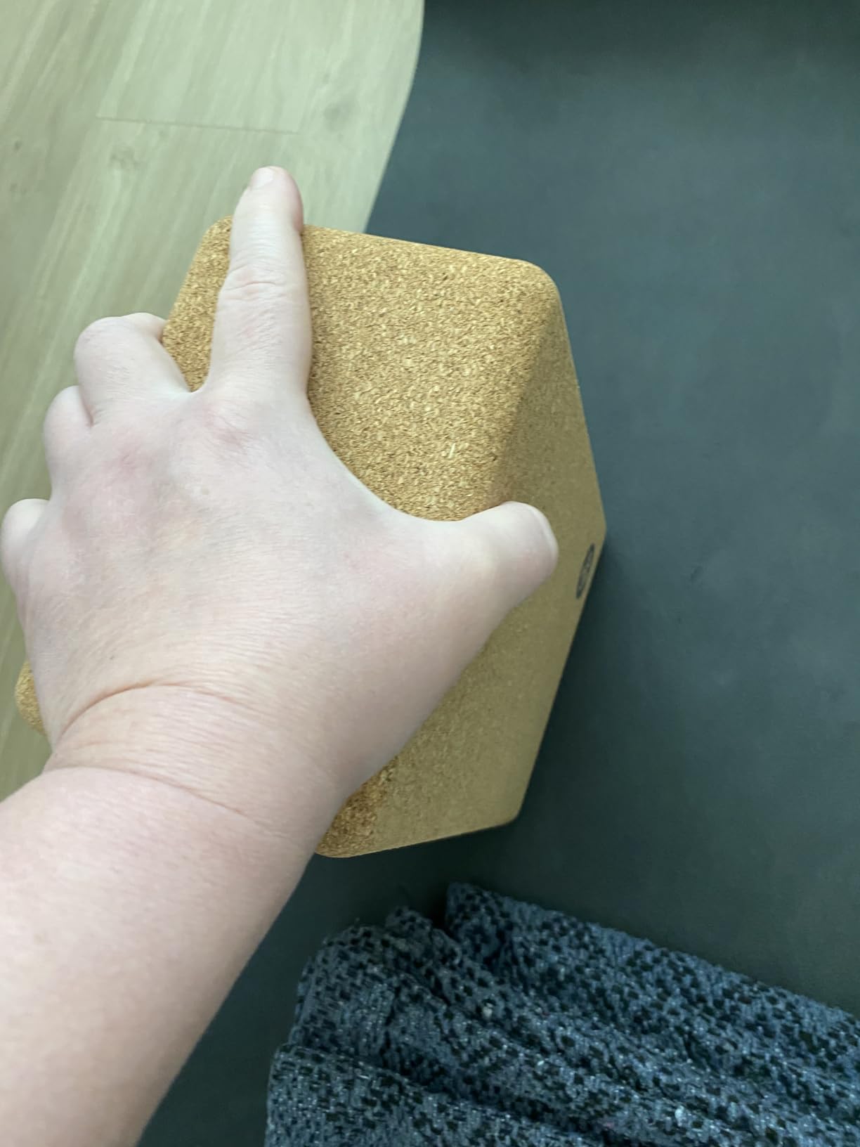 Manduka Yoga Block - Fine-Grain Cork Block, Yoga Equipment, Home Gym Accessory, Pilates Tool, Lightweight for Travel, Extra Firm Workout Accessory with Comfortable Edges customer photo 1