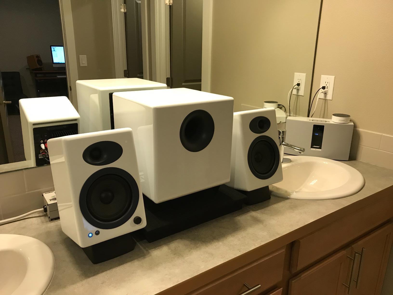 Audioengine S8 Powered Subwoofer - 8 Inch Subwoofer, 250W Down Firing Speakers for PC, Home Theaters, Movie Lovers & Studios, Wireless Ready with Sleep Mode customer photo 2