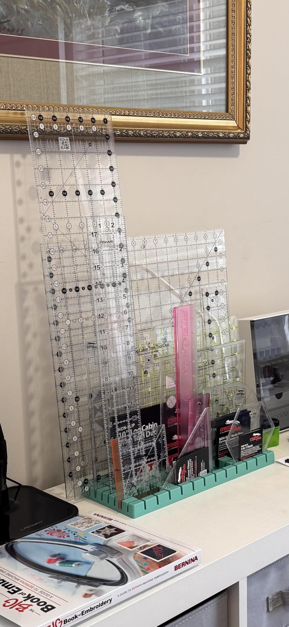 Creative Grids Quilt Ruler 2-1/2in x 12-1/2in Rectangle - CGR212 - Made in USA customer photo 1