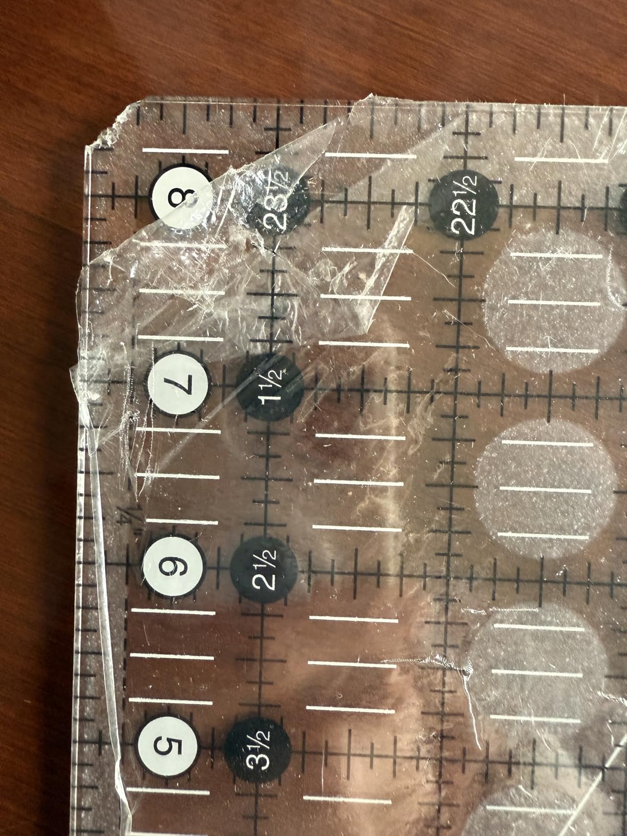 Creative Grids Quilt Ruler 8-1/2in x 24-1/2in Rectangle - CGR824 - Made in USA customer photo 2