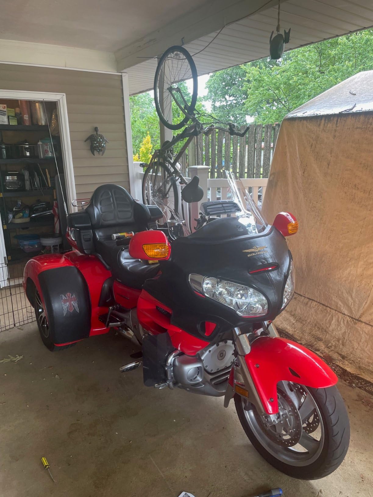 National Cycle VStream Clear Windscreen Windshield Replacement with Vent Opening for Honda GL1800 customer photo 2