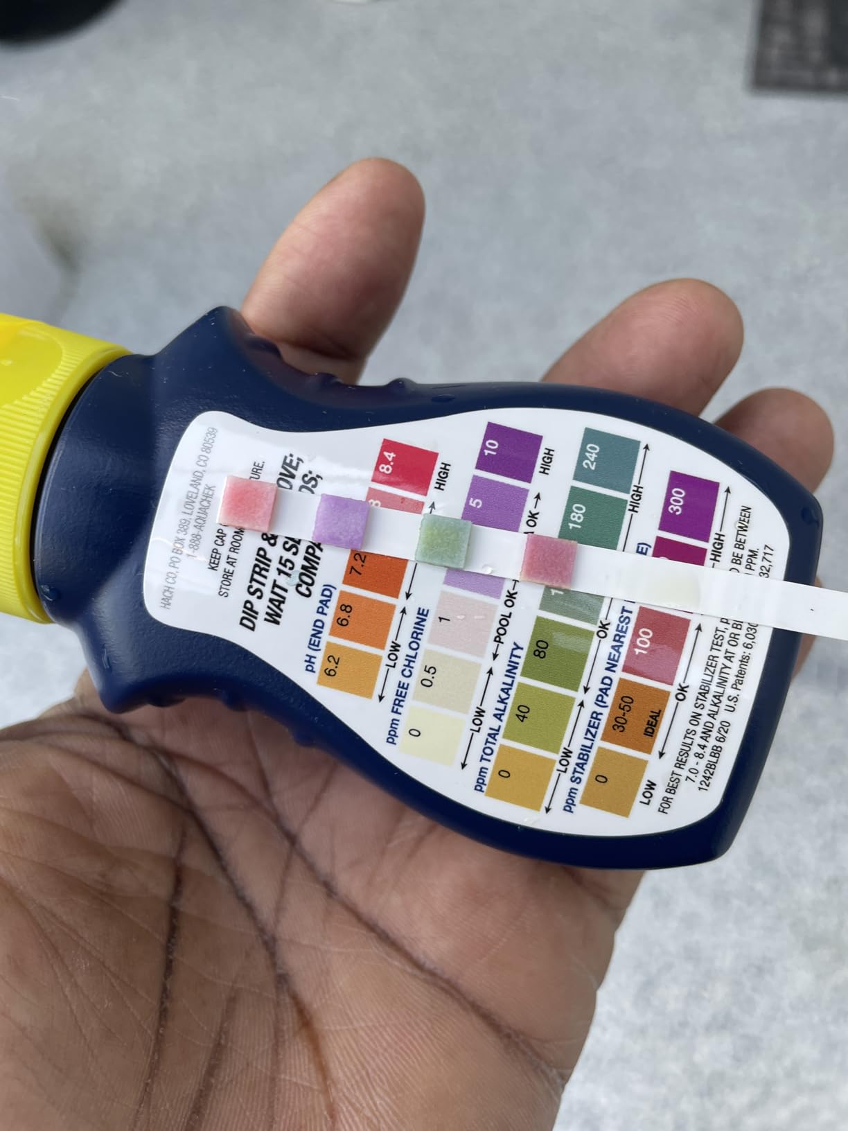 AquaChek Yellow 4-Way Pool and Spa Test Strips - 50 Yellow Test Strips - Swimming Pool Test Strips For pH, Free Chlorine, Total Alkalinity, and Cyanuric Acid - Quick and Accurate Results - Testing Kit customer photo 2