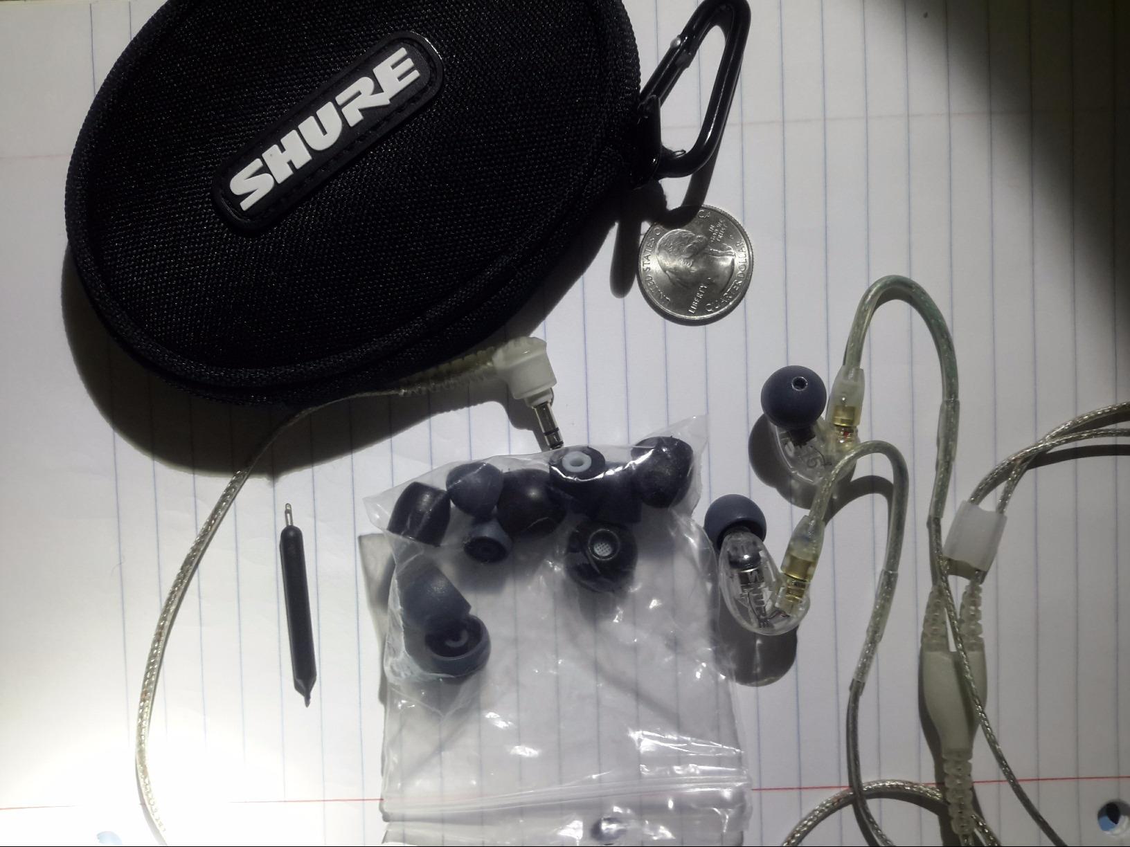 Shure SE215 PRO Wired Earbuds, Professional Sound Isolating Earphones with Clear Sound and Deep Bass, Single Dynamic MicroDriver, Secure In-Ear Design, Includes Carrying Case and Ear Tip Kit, Clear (SE215-CL) customer photo 1