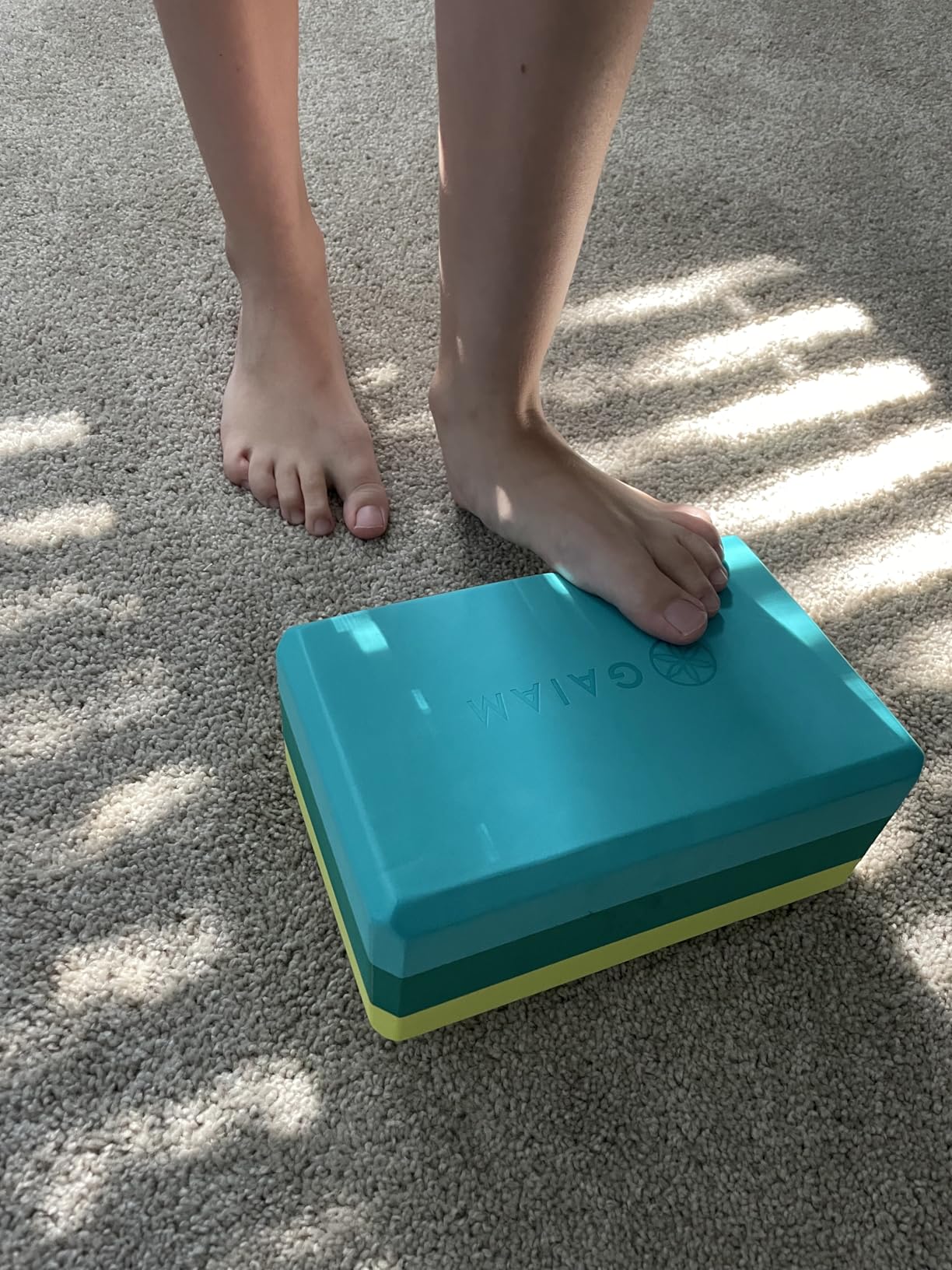 Gaiam Yoga Block - Supportive Latex-Free Eva Foam - Soft Non-Slip Surface with Beveled Edges for Yoga, Pilates, Meditation customer photo 1