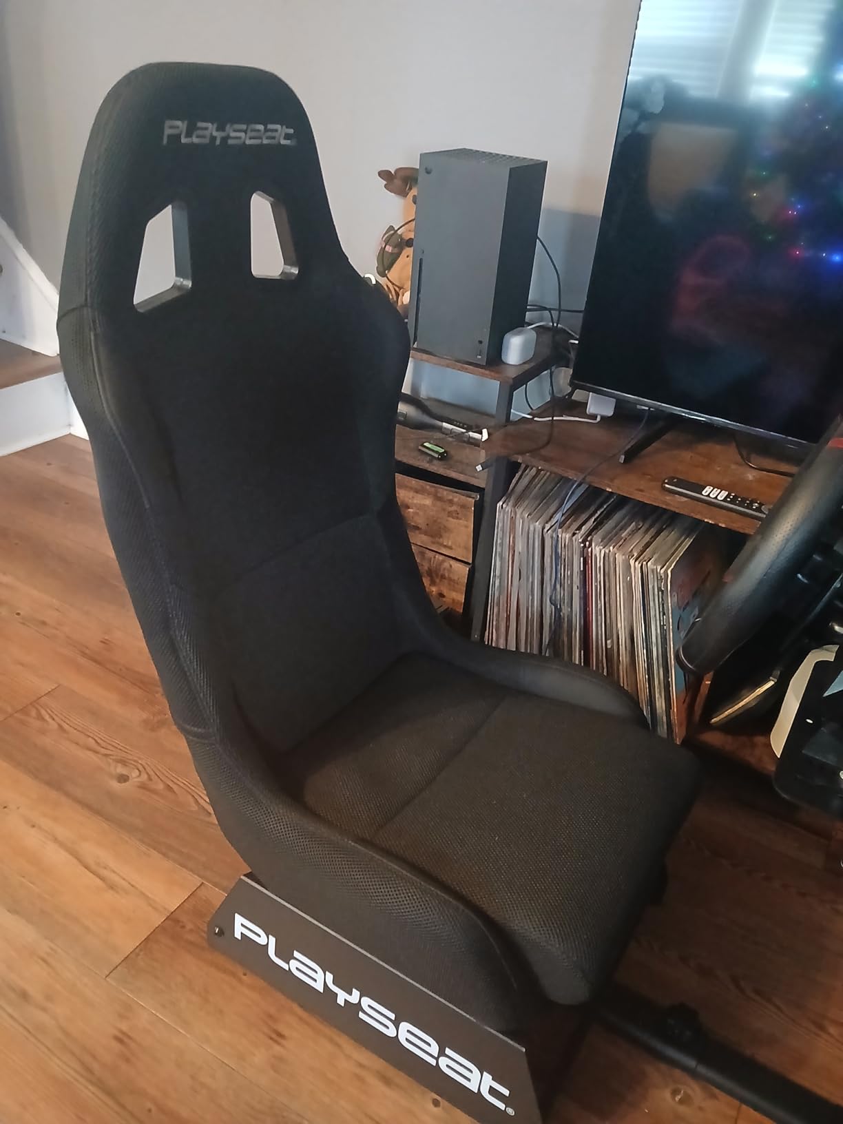 Evolution Sim Racing Cockpit | Comfortable Racing Simulator Cockpit | Compatible with All Steering Wheels & Pedals on The Market | Supports PC & Console | Actifit Edition customer photo 2