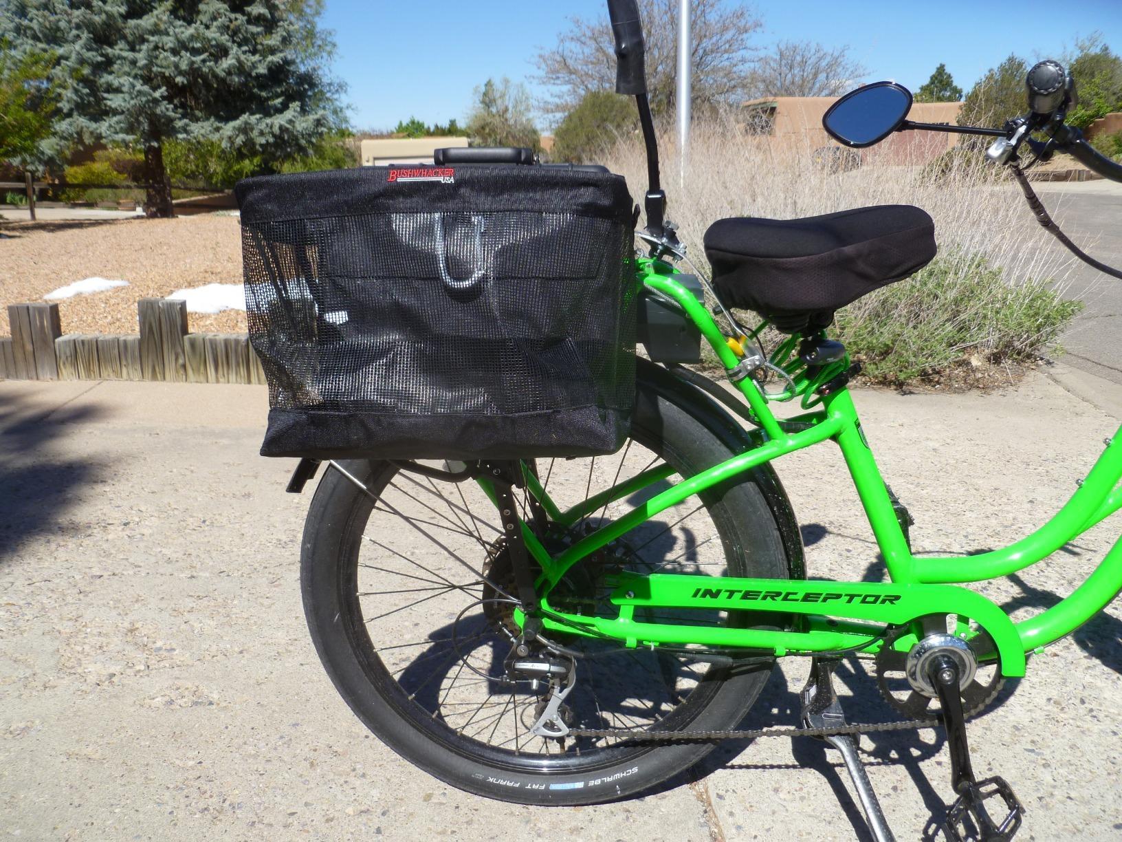 Bushwhacker Omaha Bicycle Grocery Panniers - Foldable Bike Rack Bags & Basket for Groceries - Easy 3-Point Mounting System - Pair of Rear Bags for Shopping and Cycling Commuting customer photo 2