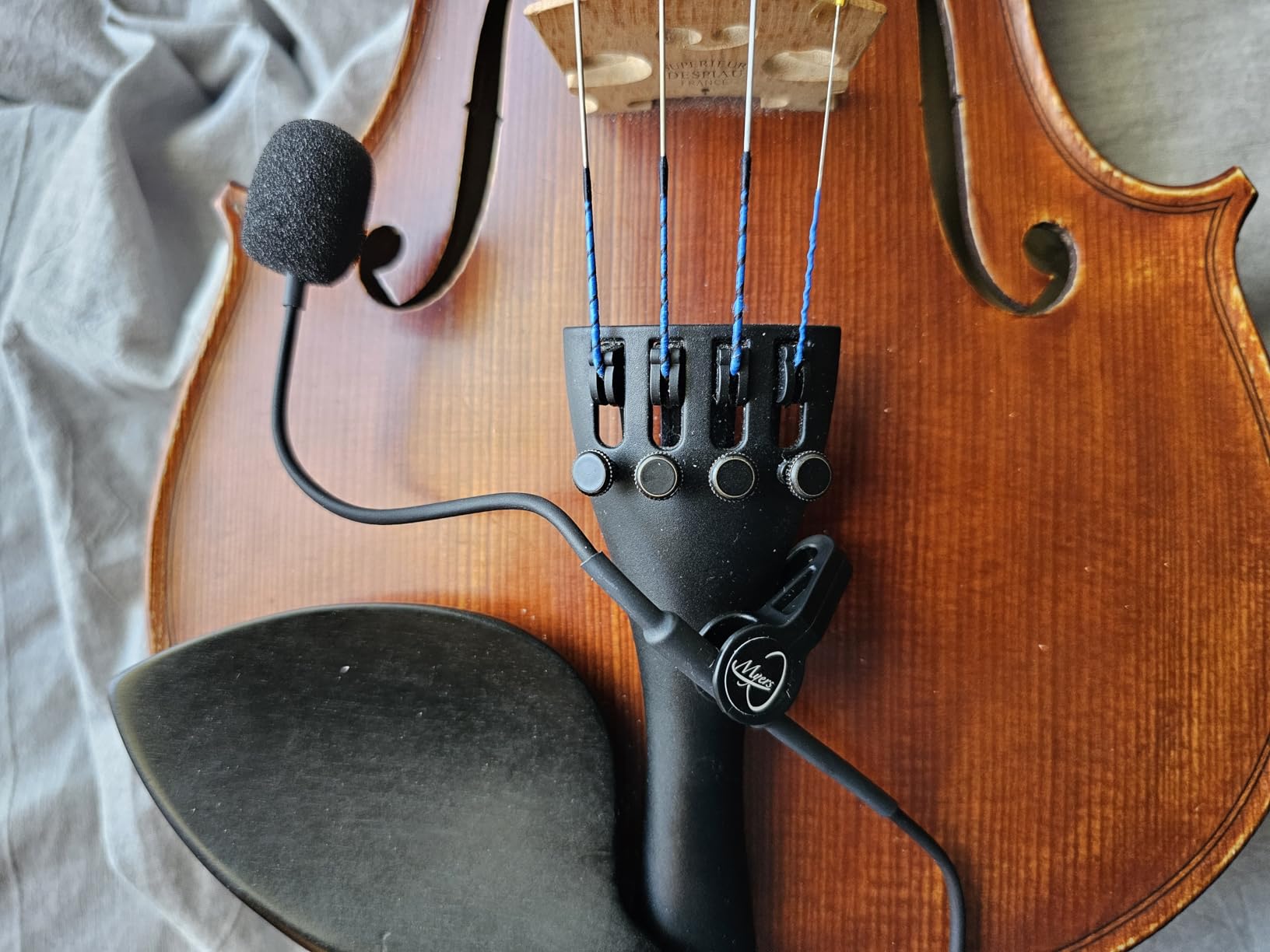 The Feather Violin Pickup with Flexible Micro-Gooseneck by Myers Pickups customer photo 3