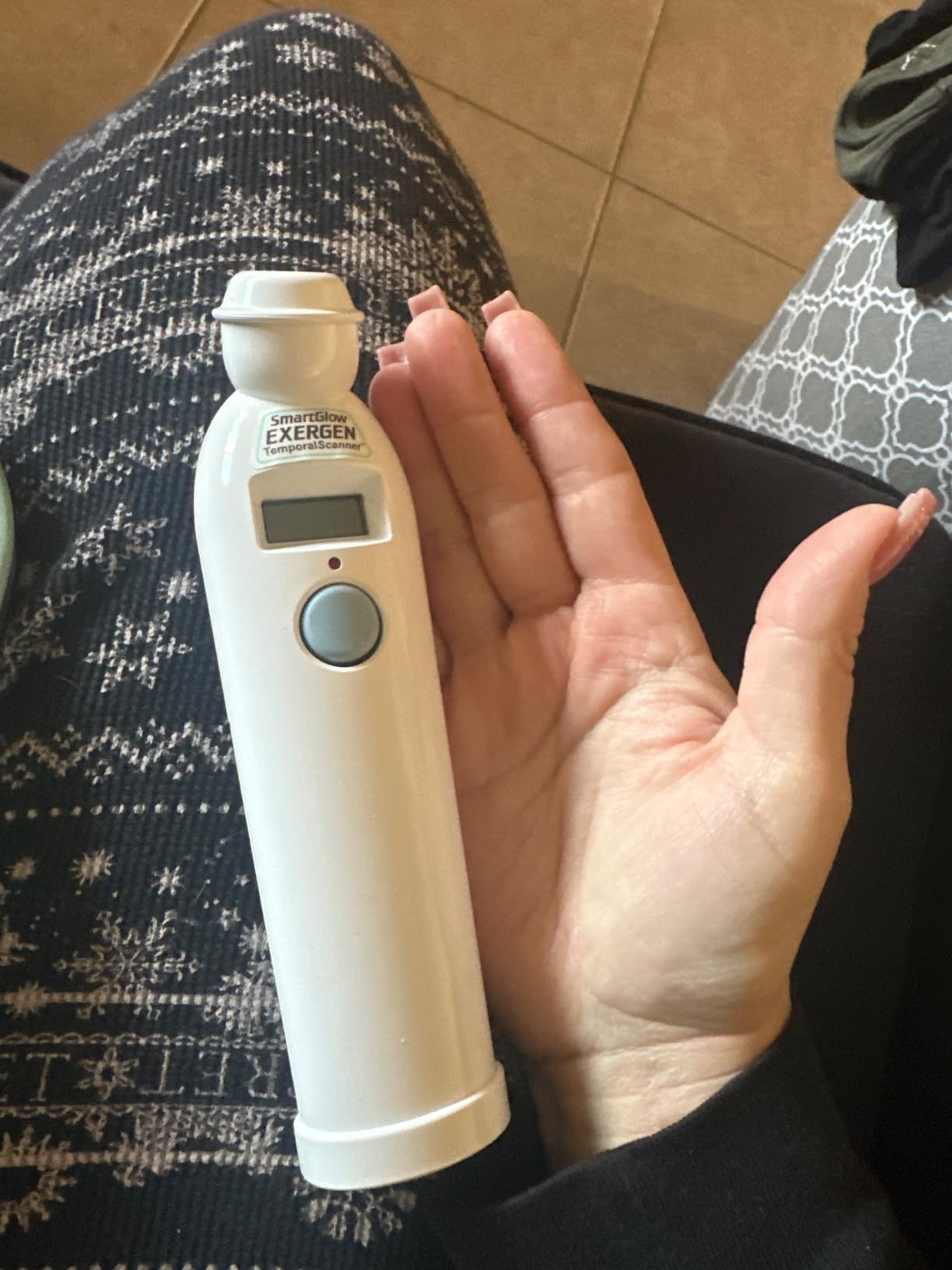 Exergen TAT-2000C Temporal Artery Thermometer - Temporal Thermometer for Kids, Newborns & Adults, Soft Glow Display, Silent Mode, 9V Battery Included customer photo 2