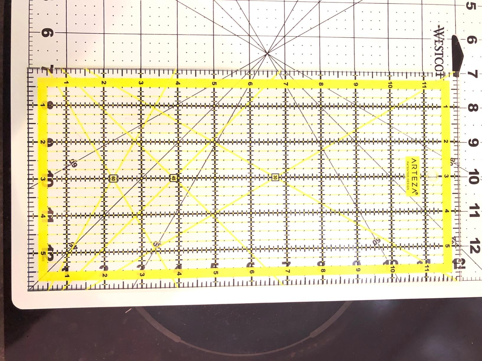 ARTEZA Quilting Rulers Set of 4, Double-Colored Acrylic Sewing Ruler customer photo 2