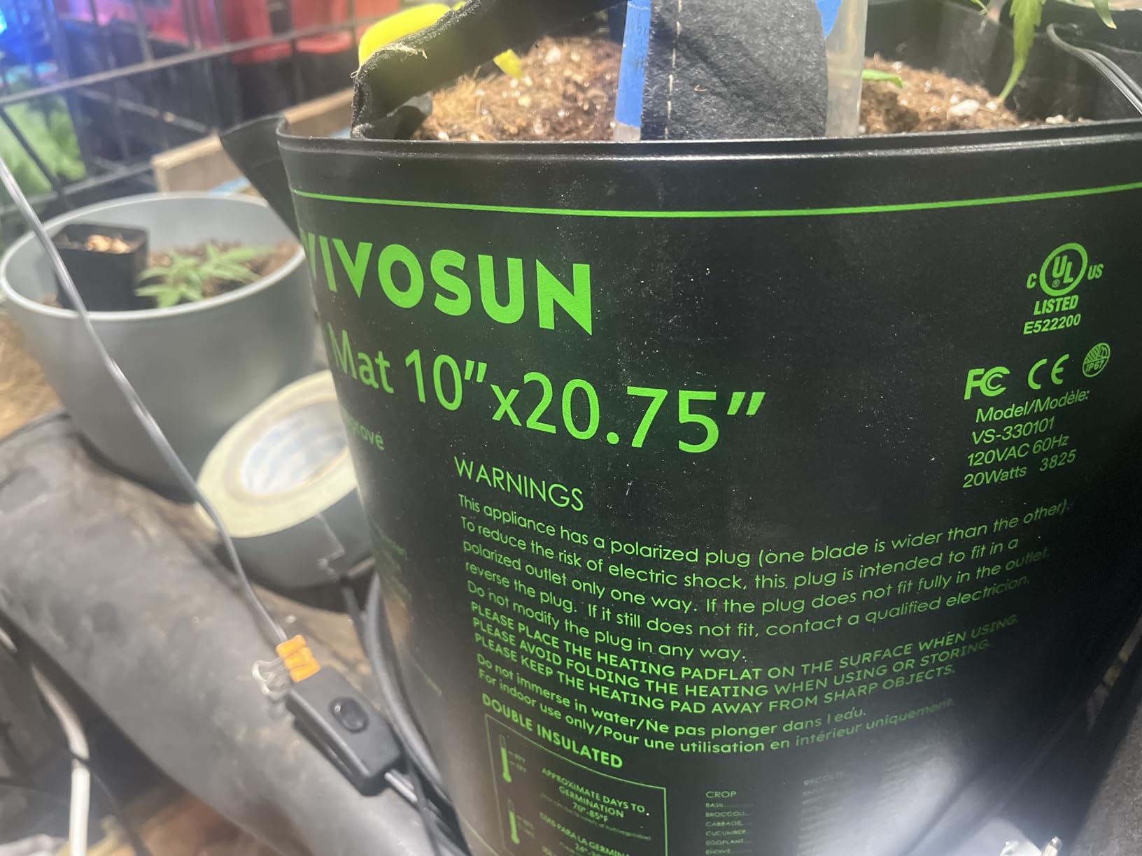 VIVOSUN Durable Waterproof Seedling Heat Mat 48