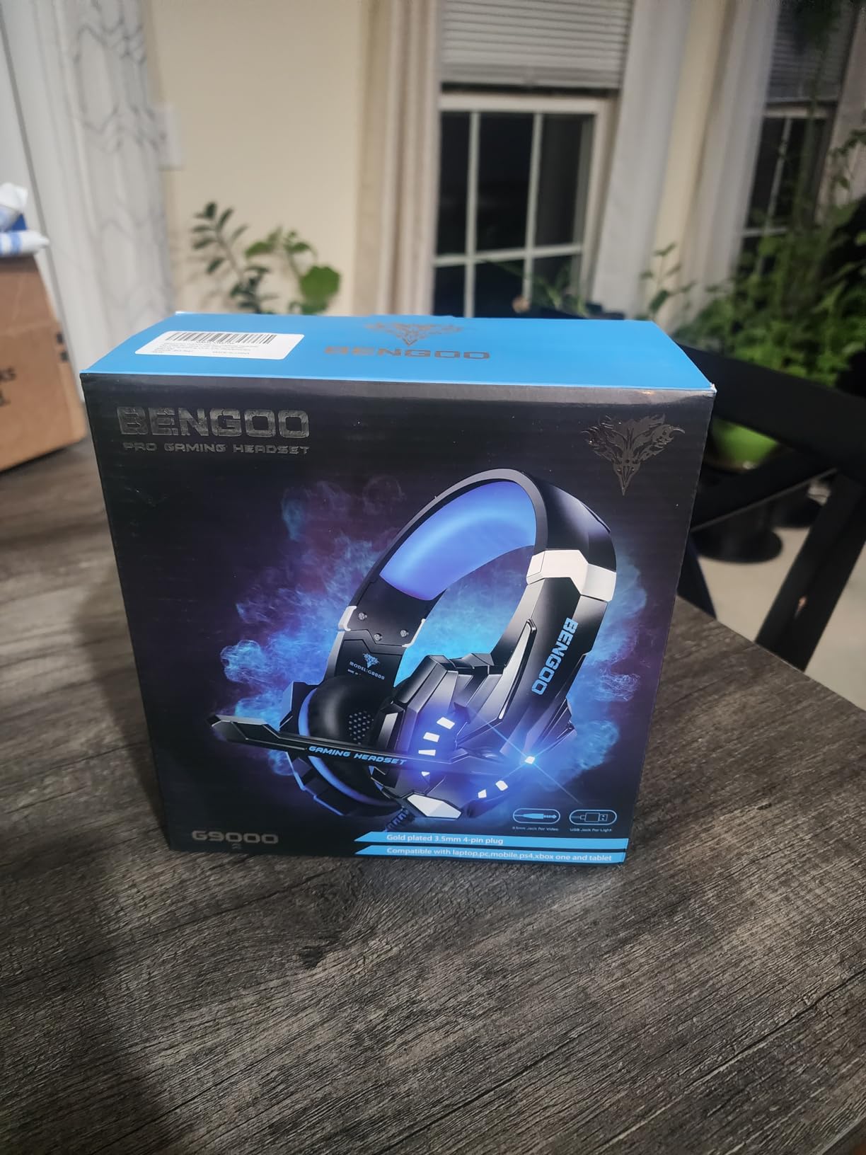 BENGOO G9000 Stereo Gaming Headset for PS4 PC Xbox One PS5 Controller, Noise Cancelling Over Ear Headphones with Mic, LED Light, 7.1 Surround Sound customer photo 1