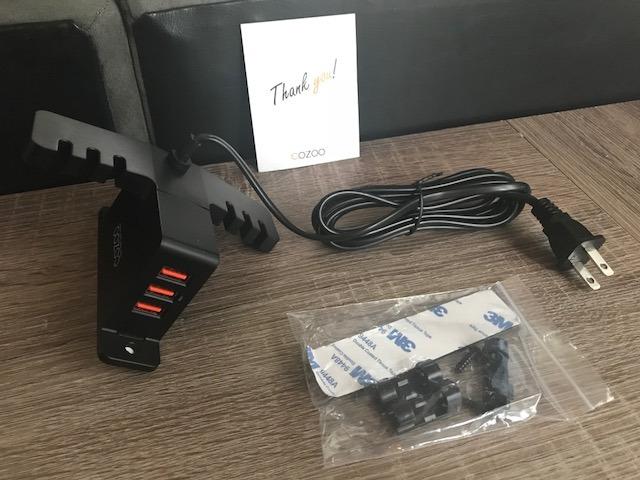 cozoo Headphone Stand with USB Charger Under Desk Headset Holder Mount 3 USB Charging Station customer photo 1