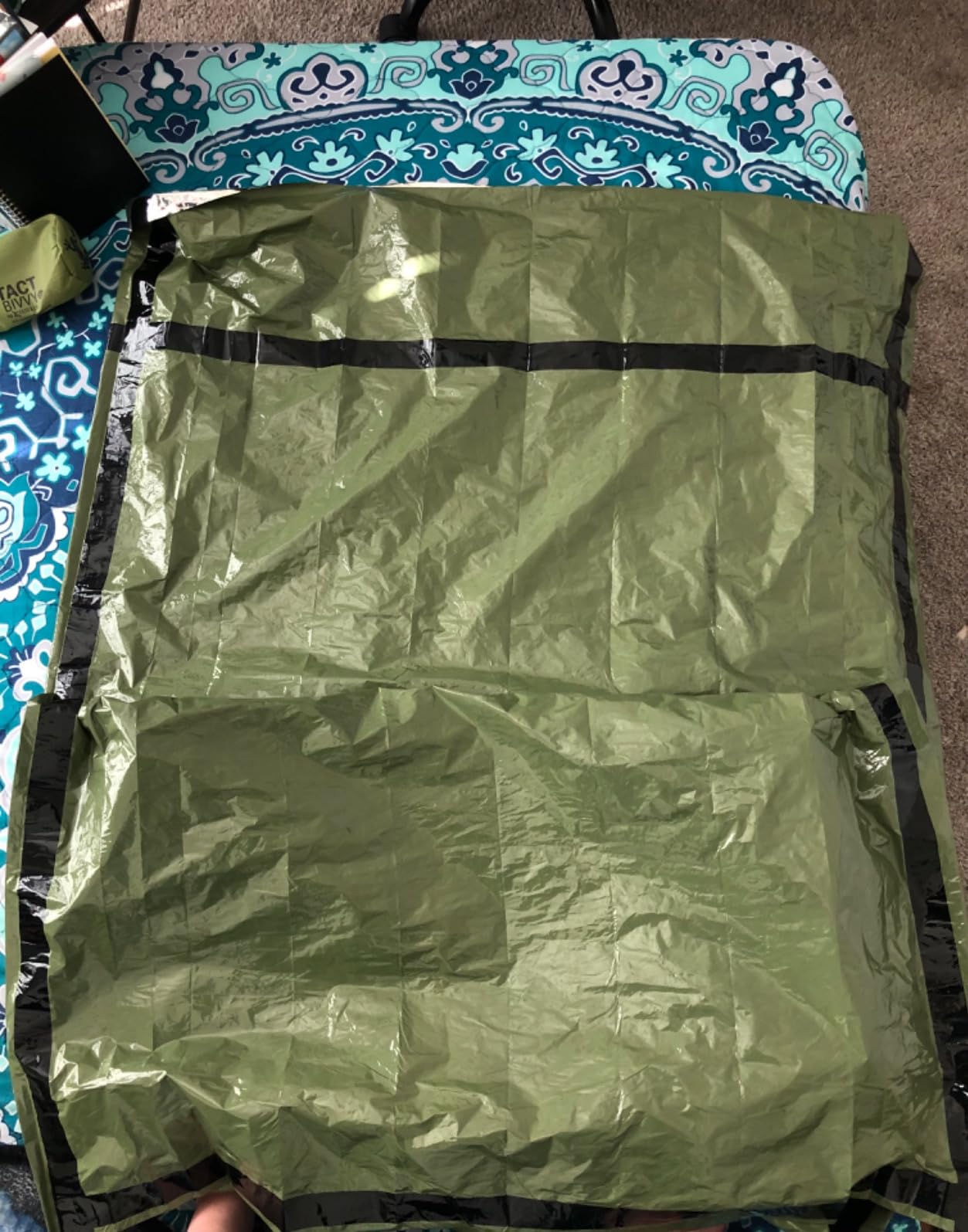 Survival Frog Tact Bivvy 2.0 Emergency Sleeping Bag with Stuff Sack, Carabiner & Survival Whistle - Compact, Lightweight, Waterproof, Reusable Thermal Bivy Sack Shelter Kit customer photo 1