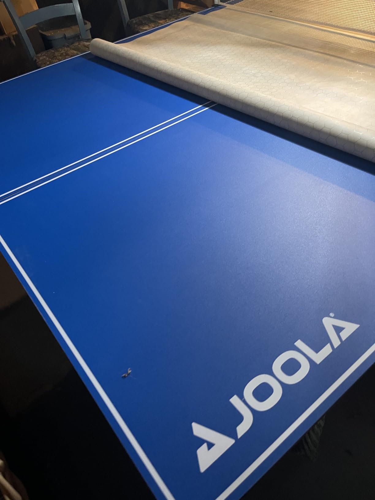 JOOLA Ping Pong Conversion Top with Net Set for Billiard and Pool Tables - Regulation Top Converts Billiards into Ping Pong Table - Includes Foam Padding for Protection customer photo 1