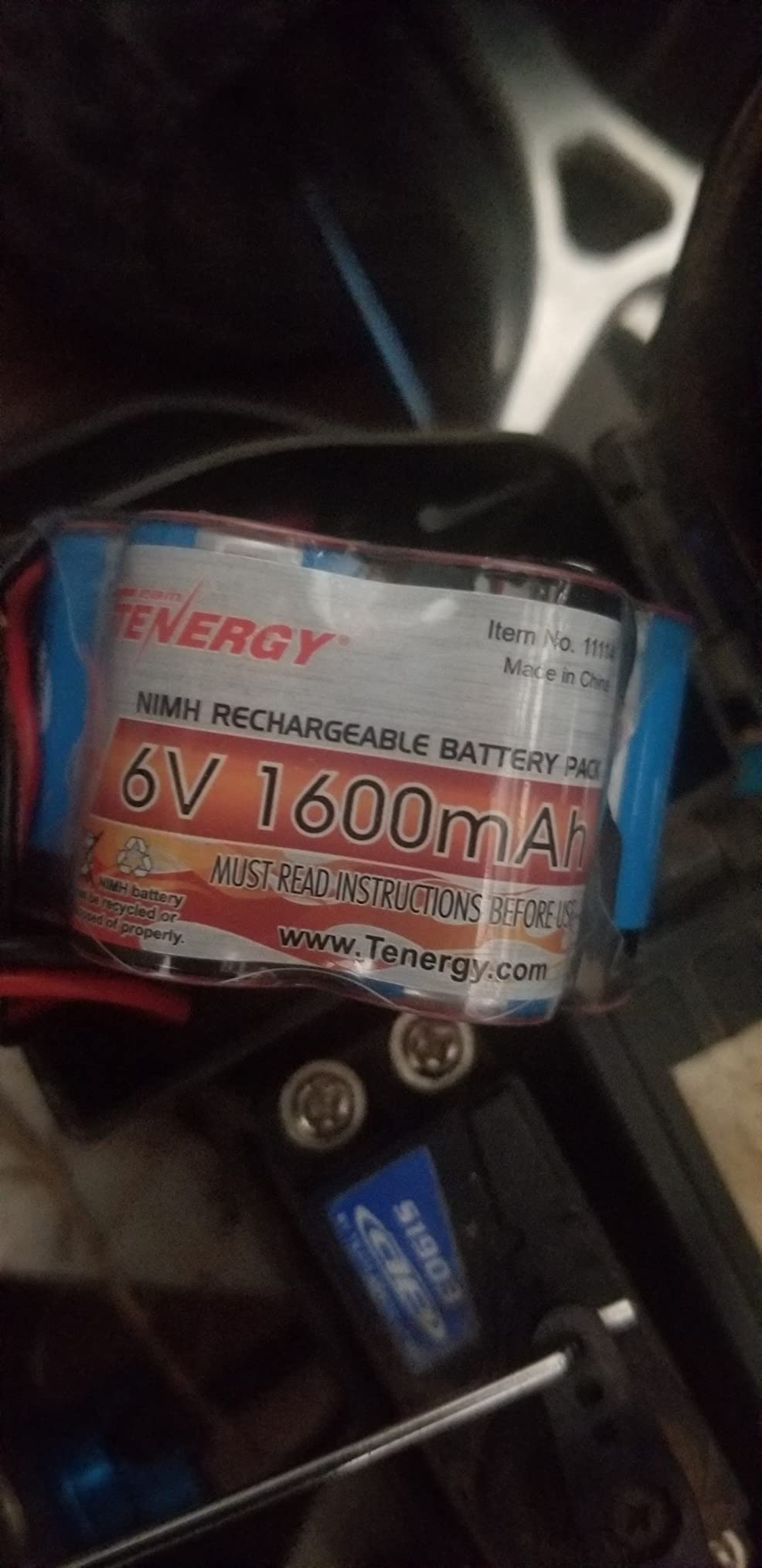 Tenergy 6V 1600mAh Rechargeable Side by Side Hump Battery Pack, NiMH Receiver Battery Pack with Hitec Connector customer photo 2