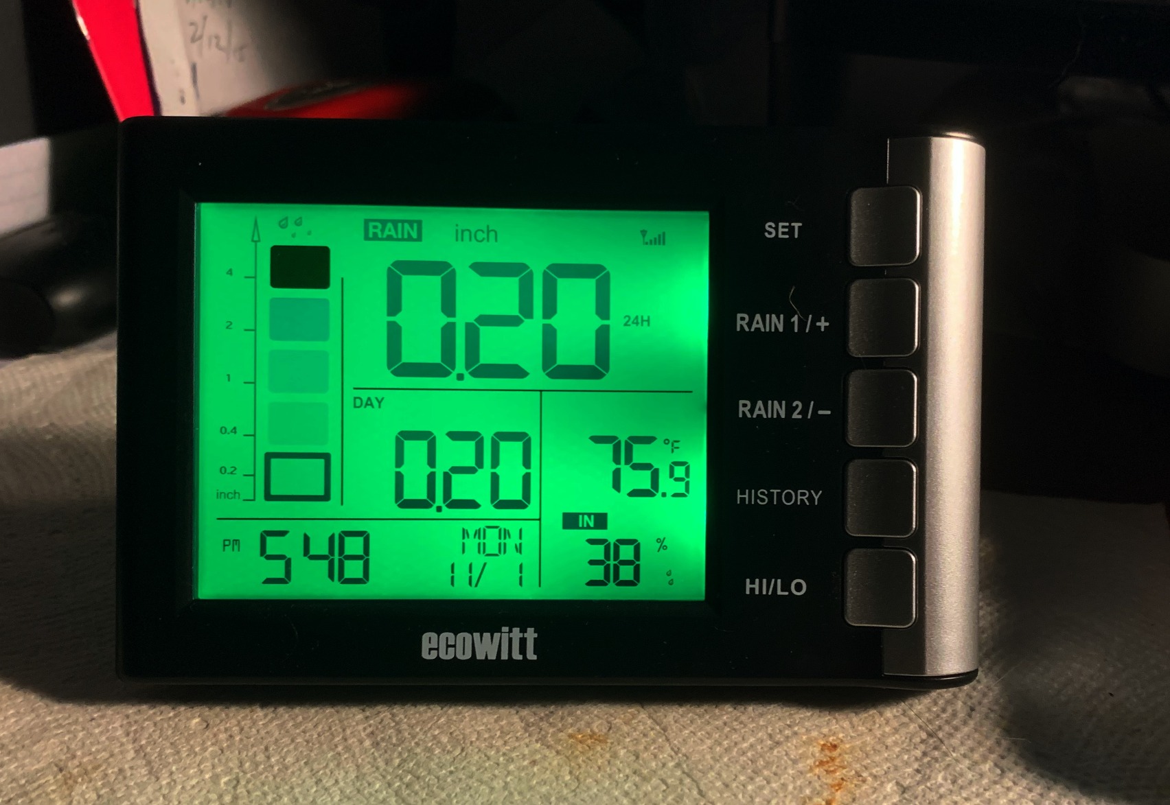 ECOWITT WH5360B Wireless Rain Gauge High Precision Digital 3-in-1 Weather Station customer photo 2