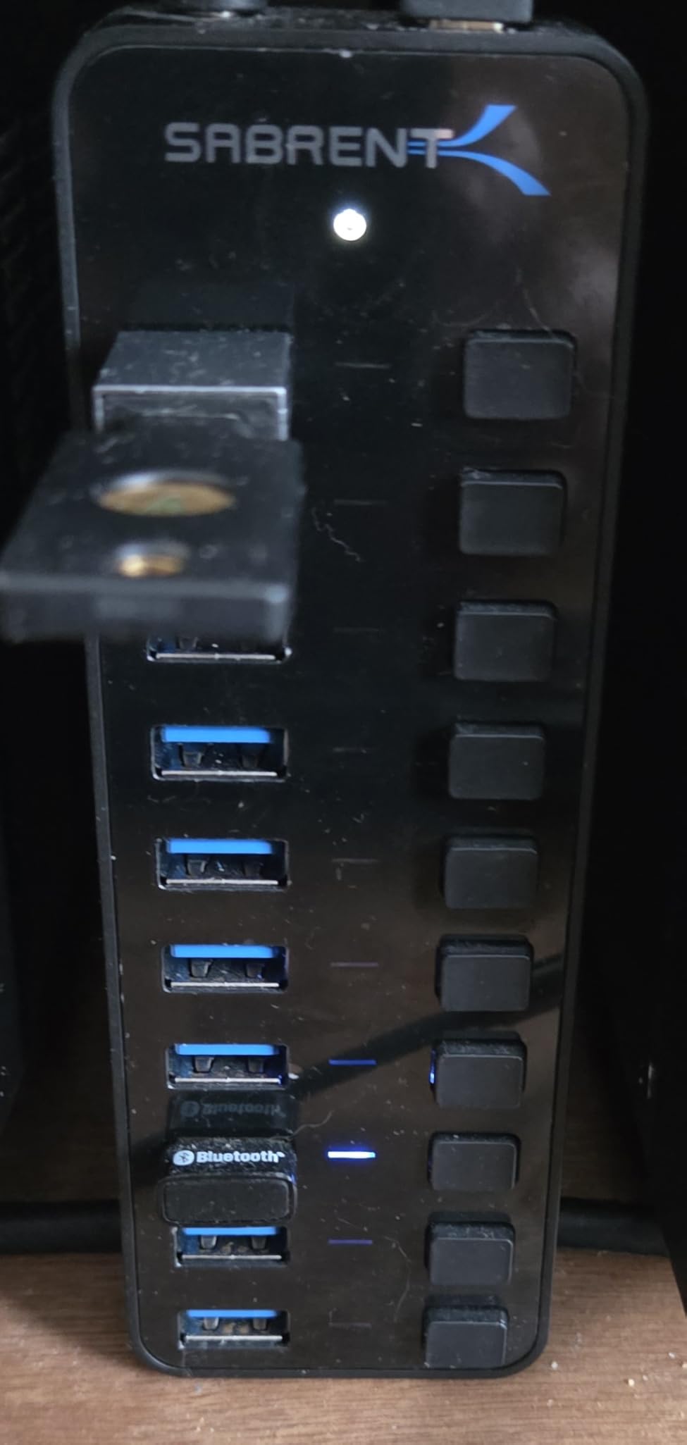 SABRENT 10-Port 60W USB 3.0 Hub with Individual Power Switches and LEDs, Includes 60W 12V/5A Power Adapter (HB-BU10) customer photo 2
